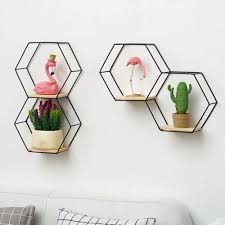 Hexagon Floating Shelves Honeycomb