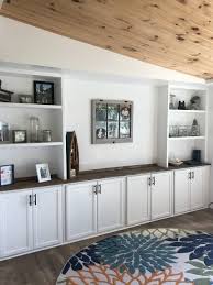 Upper Cabinets Made Into Built Ins