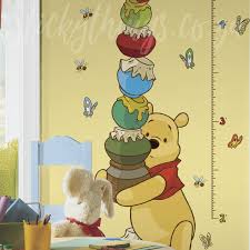 Winnie The Pooh Growth Chart Decal Pooh Growth Chart Wall Sticker