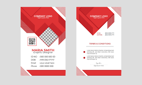 corporate modern abstract id card