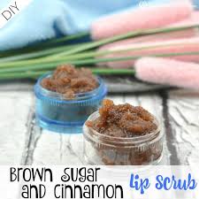 diy brown sugar and cinnamon lip scrub