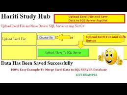 import microsoft excel file and save