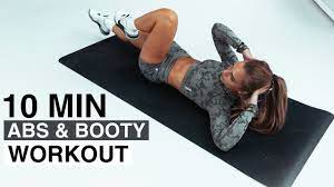 10 min abs booty workout no
