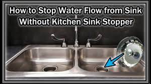 sink without kitchen sink stopper