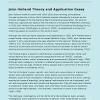 John Holland Theory and Application