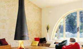 15 hanging and freestanding fireplaces