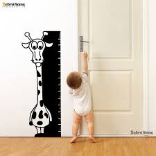 Us 17 38 Giraffe Height Measurement Ruler Baby Growth Chart Nursery Vinyl Children Kids Room Home Wall Decal Sticker Animal Removable In Wall