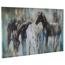 abstract horse canvas wall decor