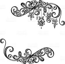 Hd Black And White Thanksgiving Borders Vector Image Free