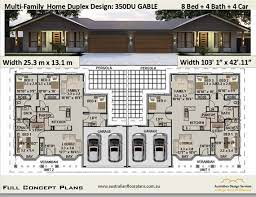 Multi Family Duplex House Plans 8