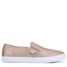 G By Guess Womens Malden Slip On Sneakers Rose Gold In