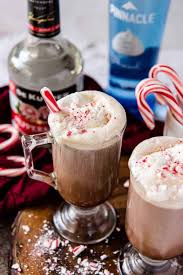 peppermint spiked hot chocolate the