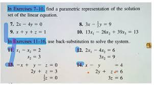 Solution Set Of The Linear Equation