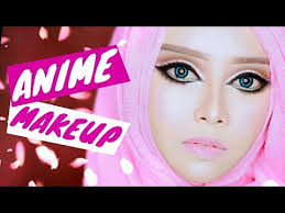anime makeup tutorial hijab version
