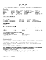 Medical Resume   free excel templates