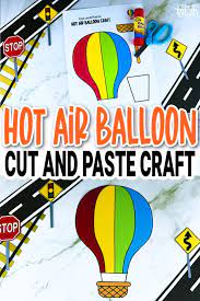 Hot Air Balloon Craft Template