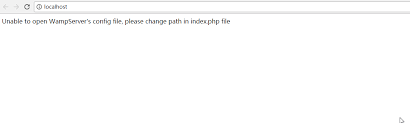unable to open wserver s config file