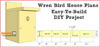 Wren Bird House Plans Easy Diy