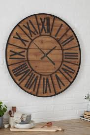 wood bronx wall clock from the next