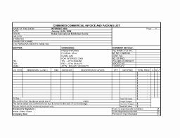 International Invoice Template Ups Commercial Pdf Format Ideas
