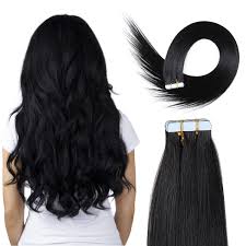 More than 4000 human hair extensions uk at pleasant prices up to 48 usd fast and free worldwide shipping! Amazon Com 20 Inch Skin Weft Tape Hair Extensions 100 Remy Remi Straight Human Hair Extension 20pcs 50g Pack 1 Jet Black Beauty