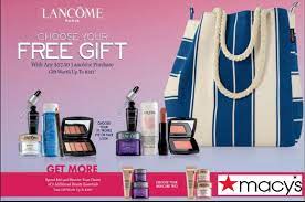 lancôme free gift with purchase