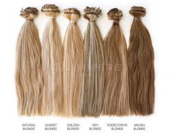 Hair Extension Color Chart Cashmere Hair Clip In