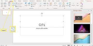 how to put a gif in powerpoint