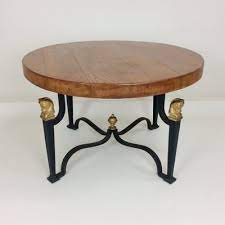 Oak And Wrought Iron Coffee Table