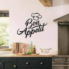 Bon Appetit Metal Wall Art Metal Wall