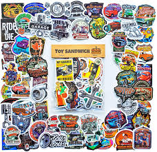 90 pcs hot rod vinyl sticker pack