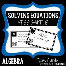 Solving Equations Review Algebra Task