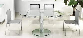 vida extendable modern round dining table