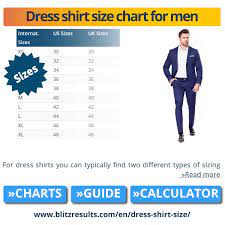 men s dress shirt size charts how to