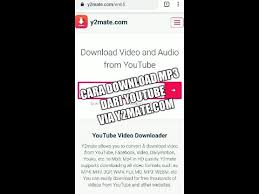 Despite its name, 4k youtube to mp3 also allows you to save the soundtracks from videos in ogg and m4a formats. Cara Download Mp3 Di Youtube Via Y2mate Com Youtube