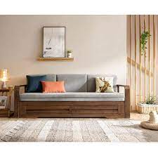 vanya sofa bed walnut living room