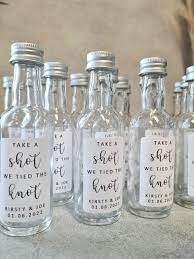 Miniature Glass Bottle Wedding Favours