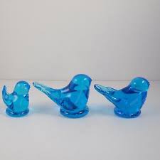 Iconic Glass Bluebirds