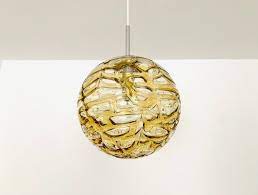 Modern Amber Glass Pendant Lamp