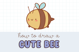 how to draw a kawaii cute bee easy