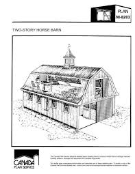 Two Story Horse Barn Leaflet Metric