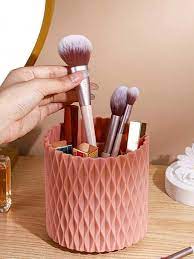 1pc pink makeup brush holder organizer