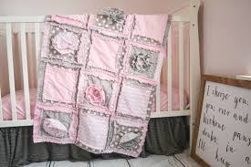 Pink Crib Bedding Baby Girl Quilt