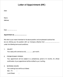 36 appointment letters word pdf