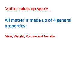 m weight volume and density