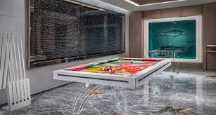burj clear billiard table modern