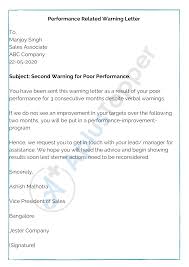 The employee warning form is the right document that must precede the employee appraisal process. Warning Letter How To Write A Warning Letter Template Samples A Plus Topper