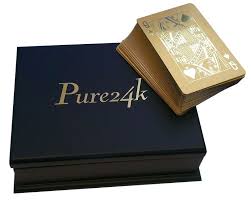 Waterproof and durable, these plastic cards have been a standard for excellence. 24 Karat Gold Dipped Poker Cards