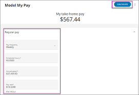 estimate a pay with model my pay