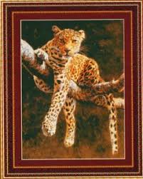 Details About Kustom Krafts Hypnotic Cross Stitch Chart Booklet Leopard Wild Cat
